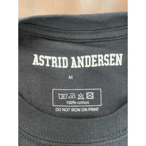 Astrid Andersen Basic Long Sleeve Shirt Black Unisex M New with Tags - Picture 5 of 10